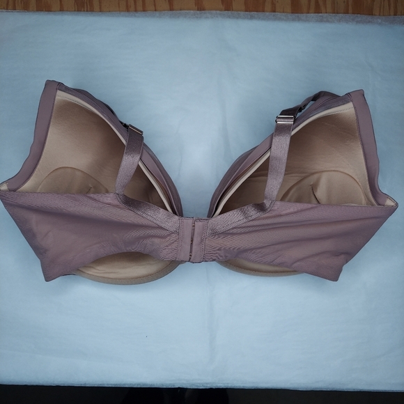 Thirdlove Bra 42G Eyelash Lace Plunge Pink-Purple Padded Underwire - Picture 5 of 5